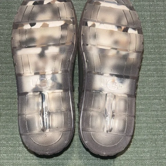 UGG Drizlita Clear Waterproof Womens Rain Boot w Sheepskin Insole sz 6 NWOT - Picture 9 of 15